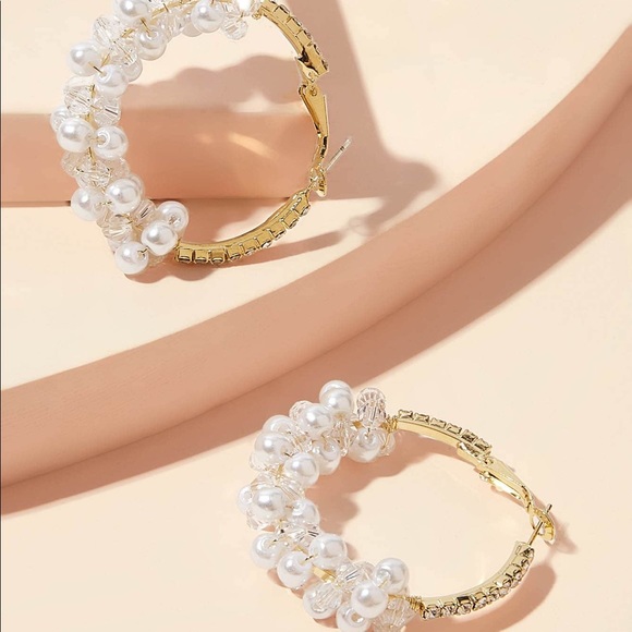 Faux Pearl Earrings - Picture 3 of 3